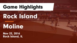 Rock Island  vs Moline  Game Highlights - Nov 22, 2016