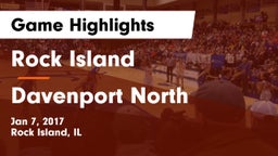 Rock Island  vs Davenport North  Game Highlights - Jan 7, 2017