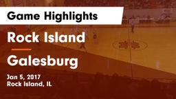 Rock Island  vs Galesburg  Game Highlights - Jan 5, 2017