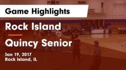 Rock Island  vs Quincy Senior  Game Highlights - Jan 19, 2017