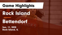 Rock Island  vs Bettendorf  Game Highlights - Jan. 11, 2020