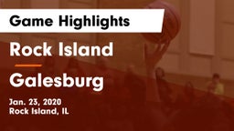 Rock Island  vs Galesburg  Game Highlights - Jan. 23, 2020