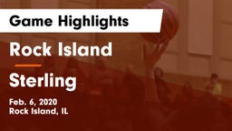 Rock Island  vs Sterling  Game Highlights - Feb. 6, 2020