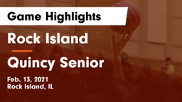 Rock Island  vs Quincy Senior  Game Highlights - Feb. 13, 2021