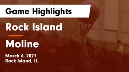 Rock Island  vs Moline  Game Highlights - March 6, 2021