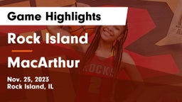 Rock Island  vs MacArthur  Game Highlights - Nov. 25, 2023