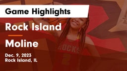 Rock Island  vs Moline  Game Highlights - Dec. 9, 2023