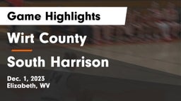 Wirt County  vs South Harrison  Game Highlights - Dec. 1, 2023