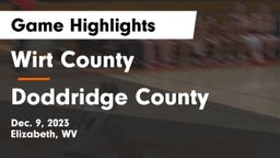Wirt County  vs Doddridge County  Game Highlights - Dec. 9, 2023