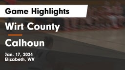 Wirt County  vs Calhoun  Game Highlights - Jan. 17, 2024