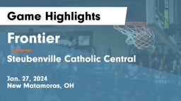 Frontier  vs Steubenville Catholic Central  Game Highlights - Jan. 27, 2024