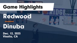 Redwood  vs Dinuba  Game Highlights - Dec. 12, 2023