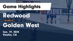 Redwood  vs Golden West  Game Highlights - Jan. 19, 2024
