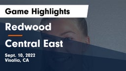 Redwood  vs Central East Game Highlights - Sept. 10, 2022