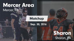 Matchup: Mercer Area vs. Sharon  2016