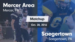 Matchup: Mercer Area vs. Saegertown  2016