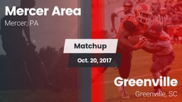 Matchup: Mercer Area vs. Greenville  2016