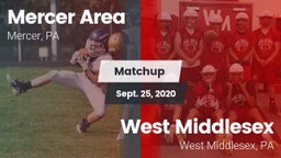 Matchup: Mercer Area vs. West Middlesex   2020