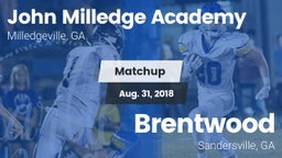 Matchup: Milledge Academy vs. Brentwood  2018