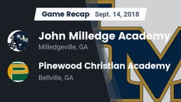 Recap: John Milledge Academy  vs. Pinewood Christian Academy 2018
