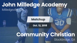 Matchup: Milledge Academy vs. Community Christian  2018