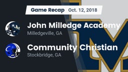 Recap: John Milledge Academy  vs. Community Christian  2018