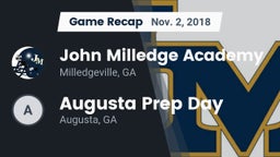 Recap: John Milledge Academy  vs. Augusta Prep Day  2018