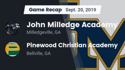 Recap: John Milledge Academy  vs. Pinewood Christian Academy 2019