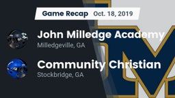 Recap: John Milledge Academy  vs. Community Christian  2019