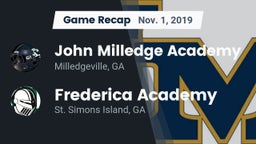 Recap: John Milledge Academy  vs. Frederica Academy  2019