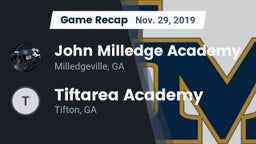 Recap: John Milledge Academy  vs. Tiftarea Academy  2019