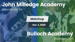 Matchup: Milledge Academy vs. Bulloch Academy 2020