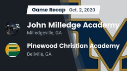Recap: John Milledge Academy  vs. Pinewood Christian Academy 2020