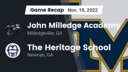 Recap: John Milledge Academy  vs. The Heritage School 2022