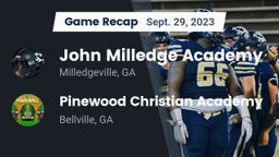 Recap: John Milledge Academy  vs. Pinewood Christian Academy 2023