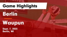 Berlin  vs Waupun  Game Highlights - Sept. 7, 2023