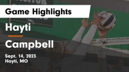 Hayti  vs Campbell  Game Highlights - Sept. 14, 2023