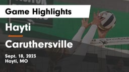 Hayti  vs Caruthersville  Game Highlights - Sept. 18, 2023