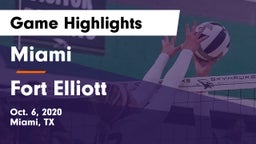 Miami  vs Fort Elliott  Game Highlights - Oct. 6, 2020