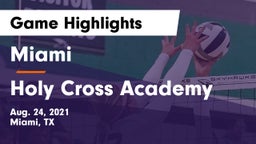 Miami  vs Holy Cross Academy Game Highlights - Aug. 24, 2021
