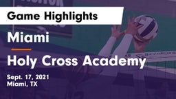 Miami  vs Holy Cross Academy Game Highlights - Sept. 17, 2021