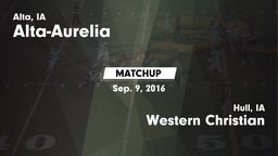 Matchup: Alta-Aurelia High vs. Western Christian  2016