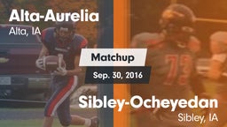 Matchup: Alta-Aurelia High vs. Sibley-Ocheyedan  2016