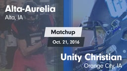 Matchup: Alta-Aurelia High vs. Unity Christian  2016