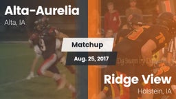 Matchup: Alta-Aurelia High vs. Ridge View  2017