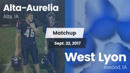 Matchup: Alta-Aurelia High vs. West Lyon  2017