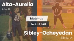Matchup: Alta-Aurelia High vs. Sibley-Ocheyedan 2017