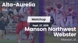 Matchup: Alta-Aurelia High vs. Manson Northwest Webster  2019