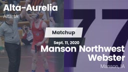 Matchup: Alta-Aurelia High vs. Manson Northwest Webster  2020