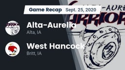 Recap: Alta-Aurelia  vs. West Hancock  2020